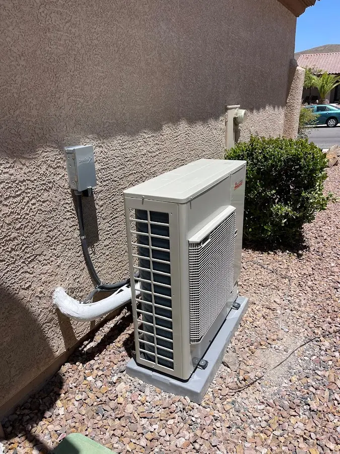 Residential air conditioning condenser unit in Cambria